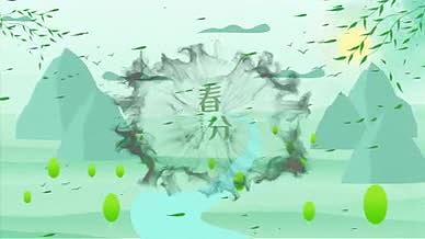 二十四节气春分片头视频的预览图
